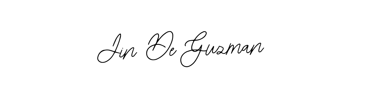 Jin De Guzman stylish signature style. Best Handwritten Sign (Bearetta-2O07w) for my name. Handwritten Signature Collection Ideas for my name Jin De Guzman. Jin De Guzman signature style 12 images and pictures png