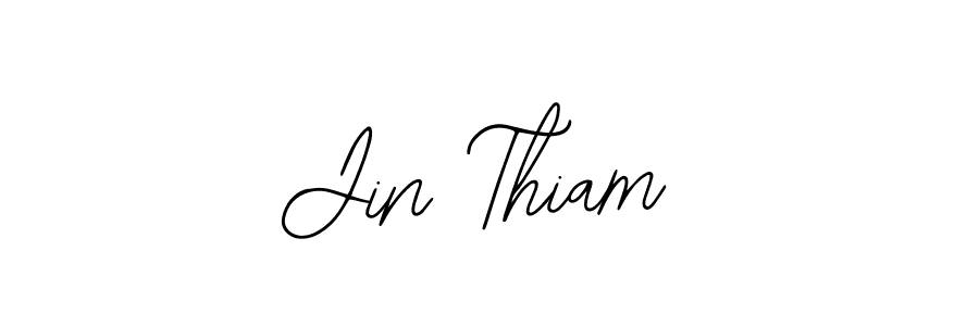 Jin Thiam stylish signature style. Best Handwritten Sign (Bearetta-2O07w) for my name. Handwritten Signature Collection Ideas for my name Jin Thiam. Jin Thiam signature style 12 images and pictures png