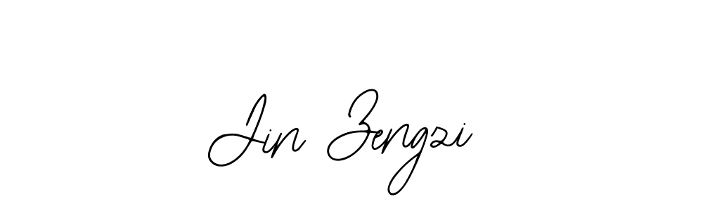 You should practise on your own different ways (Bearetta-2O07w) to write your name (Jin Zengzi) in signature. don't let someone else do it for you. Jin Zengzi signature style 12 images and pictures png