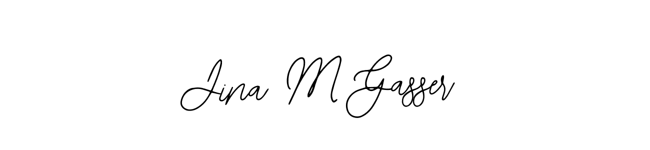 Use a signature maker to create a handwritten signature online. With this signature software, you can design (Bearetta-2O07w) your own signature for name Jina M Gasser. Jina M Gasser signature style 12 images and pictures png