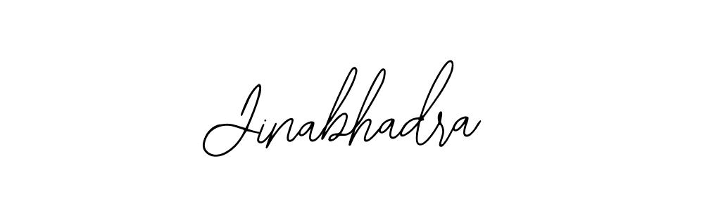 How to make Jinabhadra name signature. Use Bearetta-2O07w style for creating short signs online. This is the latest handwritten sign. Jinabhadra signature style 12 images and pictures png