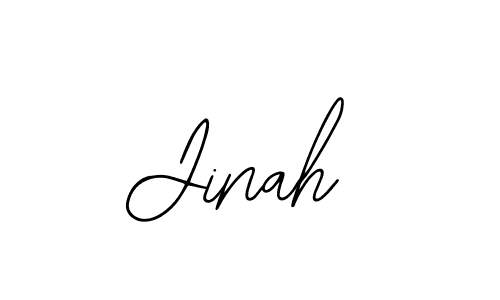How to make Jinah name signature. Use Bearetta-2O07w style for creating short signs online. This is the latest handwritten sign. Jinah signature style 12 images and pictures png