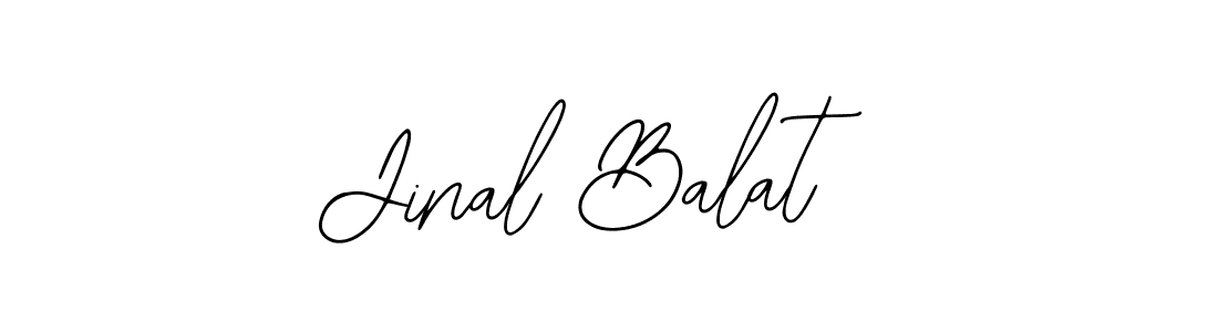 Also we have Jinal Balat name is the best signature style. Create professional handwritten signature collection using Bearetta-2O07w autograph style. Jinal Balat signature style 12 images and pictures png