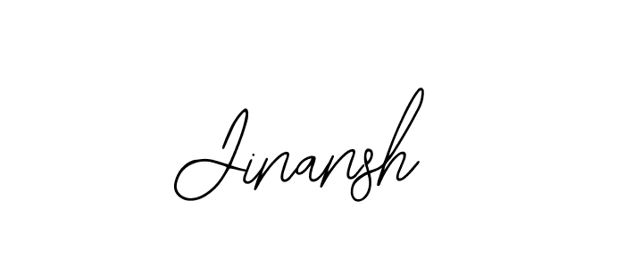 How to make Jinansh name signature. Use Bearetta-2O07w style for creating short signs online. This is the latest handwritten sign. Jinansh signature style 12 images and pictures png