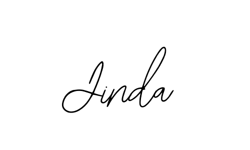 You should practise on your own different ways (Bearetta-2O07w) to write your name (Jinda) in signature. don't let someone else do it for you. Jinda signature style 12 images and pictures png