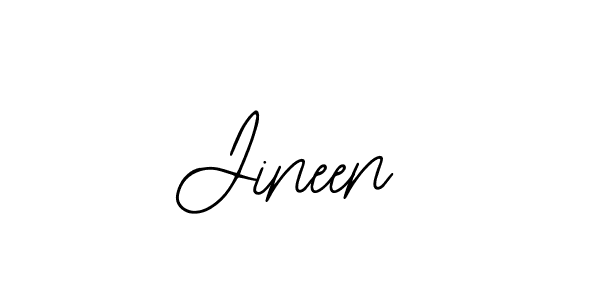 Design your own signature with our free online signature maker. With this signature software, you can create a handwritten (Bearetta-2O07w) signature for name Jineen. Jineen signature style 12 images and pictures png