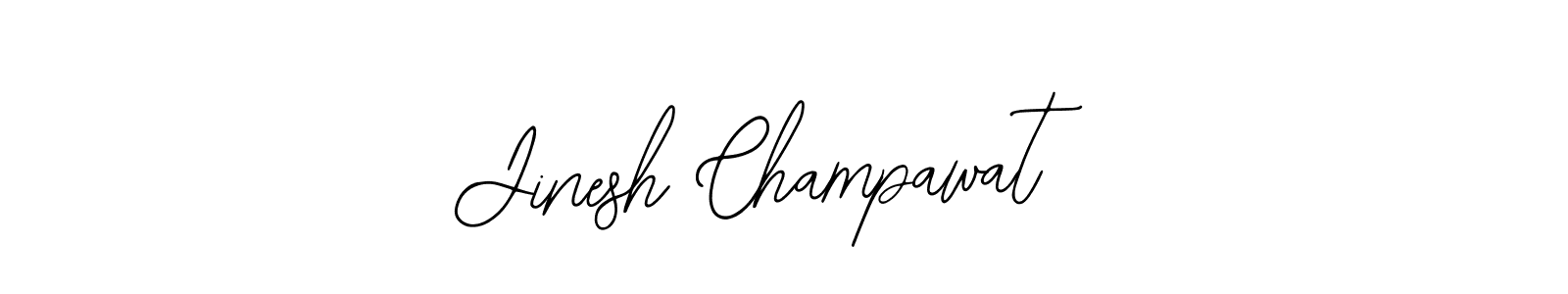 Design your own signature with our free online signature maker. With this signature software, you can create a handwritten (Bearetta-2O07w) signature for name Jinesh Champawat. Jinesh Champawat signature style 12 images and pictures png