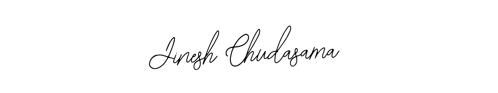 Use a signature maker to create a handwritten signature online. With this signature software, you can design (Bearetta-2O07w) your own signature for name Jinesh Chudasama. Jinesh Chudasama signature style 12 images and pictures png