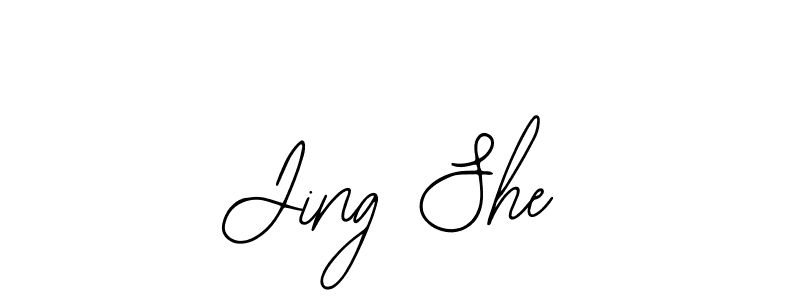 The best way (Bearetta-2O07w) to make a short signature is to pick only two or three words in your name. The name Jing She include a total of six letters. For converting this name. Jing She signature style 12 images and pictures png