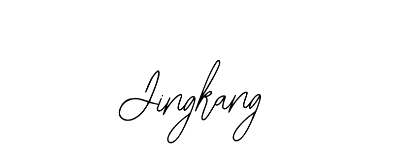 You should practise on your own different ways (Bearetta-2O07w) to write your name (Jingkang) in signature. don't let someone else do it for you. Jingkang signature style 12 images and pictures png