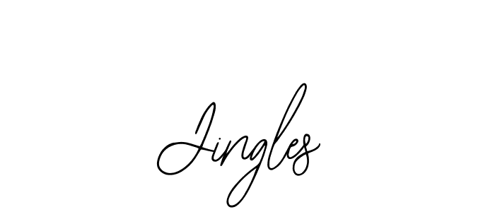 Design your own signature with our free online signature maker. With this signature software, you can create a handwritten (Bearetta-2O07w) signature for name Jingles. Jingles signature style 12 images and pictures png