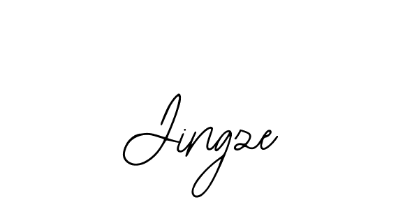 You should practise on your own different ways (Bearetta-2O07w) to write your name (Jingze) in signature. don't let someone else do it for you. Jingze signature style 12 images and pictures png