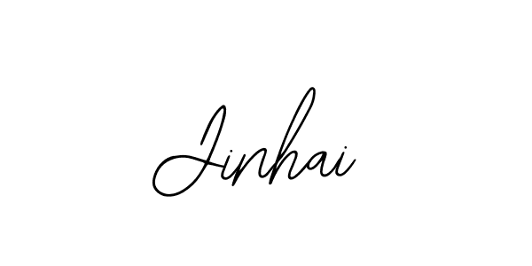 if you are searching for the best signature style for your name Jinhai. so please give up your signature search. here we have designed multiple signature styles  using Bearetta-2O07w. Jinhai signature style 12 images and pictures png