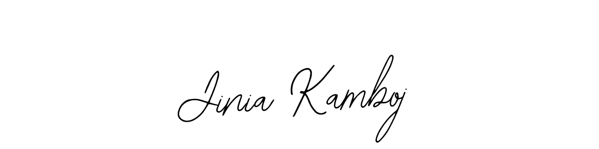Make a beautiful signature design for name Jinia Kamboj. With this signature (Bearetta-2O07w) style, you can create a handwritten signature for free. Jinia Kamboj signature style 12 images and pictures png