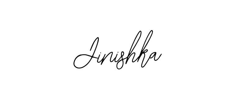 Use a signature maker to create a handwritten signature online. With this signature software, you can design (Bearetta-2O07w) your own signature for name Jinishka. Jinishka signature style 12 images and pictures png