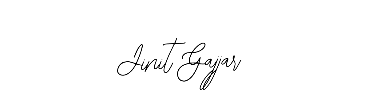 Create a beautiful signature design for name Jinit Gajjar. With this signature (Bearetta-2O07w) fonts, you can make a handwritten signature for free. Jinit Gajjar signature style 12 images and pictures png