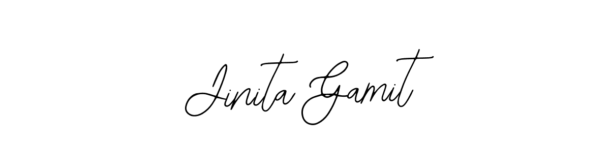 Similarly Bearetta-2O07w is the best handwritten signature design. Signature creator online .You can use it as an online autograph creator for name Jinita Gamit. Jinita Gamit signature style 12 images and pictures png