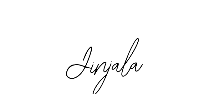 How to make Jinjala name signature. Use Bearetta-2O07w style for creating short signs online. This is the latest handwritten sign. Jinjala signature style 12 images and pictures png