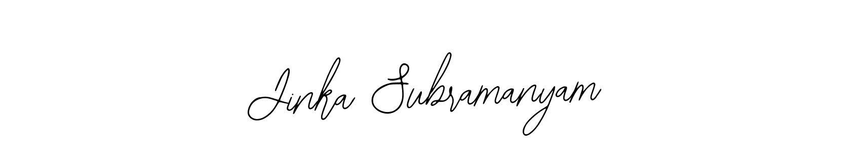 Also You can easily find your signature by using the search form. We will create Jinka Subramanyam name handwritten signature images for you free of cost using Bearetta-2O07w sign style. Jinka Subramanyam signature style 12 images and pictures png