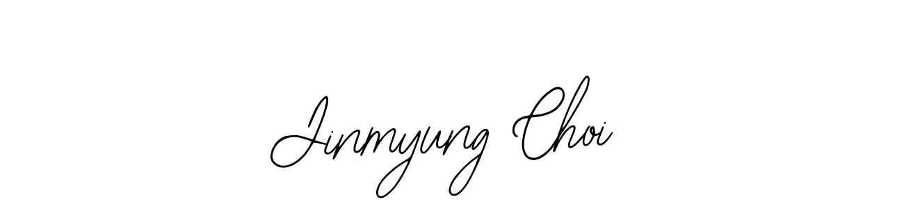 You should practise on your own different ways (Bearetta-2O07w) to write your name (Jinmyung Choi) in signature. don't let someone else do it for you. Jinmyung Choi signature style 12 images and pictures png