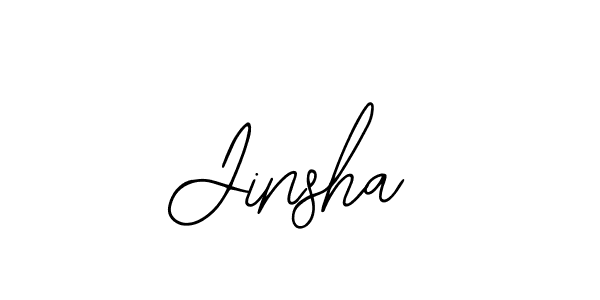 How to make Jinsha signature? Bearetta-2O07w is a professional autograph style. Create handwritten signature for Jinsha name. Jinsha signature style 12 images and pictures png