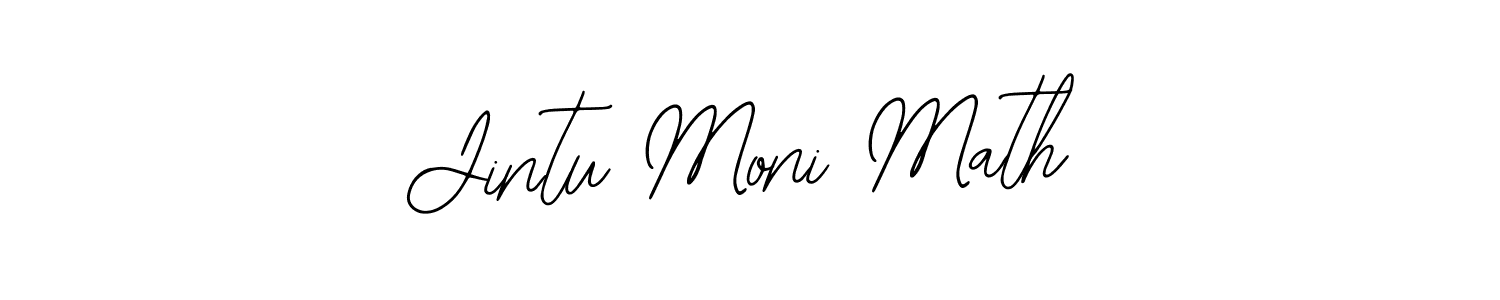 if you are searching for the best signature style for your name Jintu Moni Math. so please give up your signature search. here we have designed multiple signature styles  using Bearetta-2O07w. Jintu Moni Math signature style 12 images and pictures png