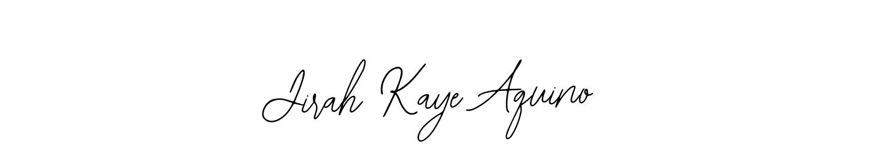 Make a beautiful signature design for name Jirah Kaye Aquino. Use this online signature maker to create a handwritten signature for free. Jirah Kaye Aquino signature style 12 images and pictures png