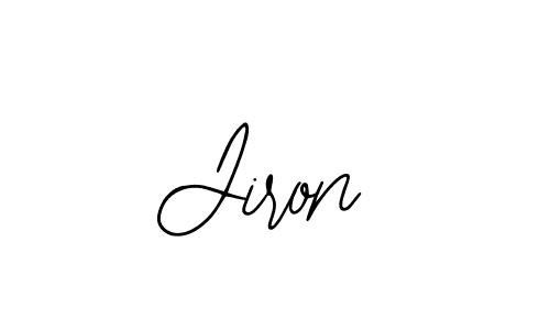 Use a signature maker to create a handwritten signature online. With this signature software, you can design (Bearetta-2O07w) your own signature for name Jiron. Jiron signature style 12 images and pictures png