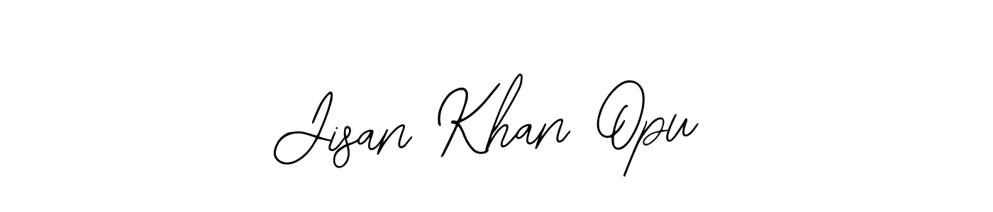 Create a beautiful signature design for name Jisan Khan Opu. With this signature (Bearetta-2O07w) fonts, you can make a handwritten signature for free. Jisan Khan Opu signature style 12 images and pictures png