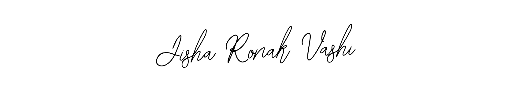 Also You can easily find your signature by using the search form. We will create Jisha Ronak Vashi name handwritten signature images for you free of cost using Bearetta-2O07w sign style. Jisha Ronak Vashi signature style 12 images and pictures png