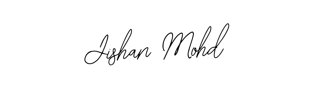 How to make Jishan Mohd name signature. Use Bearetta-2O07w style for creating short signs online. This is the latest handwritten sign. Jishan Mohd signature style 12 images and pictures png