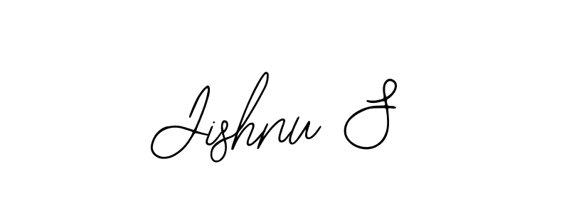 Also we have Jishnu S name is the best signature style. Create professional handwritten signature collection using Bearetta-2O07w autograph style. Jishnu S signature style 12 images and pictures png