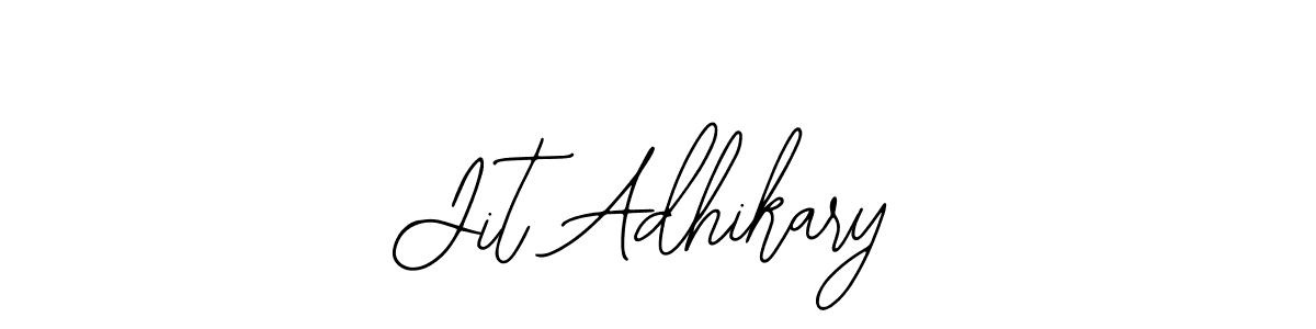 Bearetta-2O07w is a professional signature style that is perfect for those who want to add a touch of class to their signature. It is also a great choice for those who want to make their signature more unique. Get Jit Adhikary name to fancy signature for free. Jit Adhikary signature style 12 images and pictures png