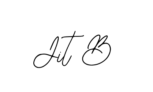 How to make Jit B name signature. Use Bearetta-2O07w style for creating short signs online. This is the latest handwritten sign. Jit B signature style 12 images and pictures png