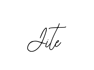 You should practise on your own different ways (Bearetta-2O07w) to write your name (Jite) in signature. don't let someone else do it for you. Jite signature style 12 images and pictures png