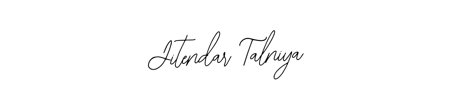 Make a beautiful signature design for name Jitendar Talniya. Use this online signature maker to create a handwritten signature for free. Jitendar Talniya signature style 12 images and pictures png