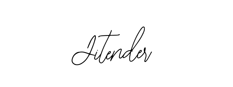 Design your own signature with our free online signature maker. With this signature software, you can create a handwritten (Bearetta-2O07w) signature for name Jitender. Jitender signature style 12 images and pictures png