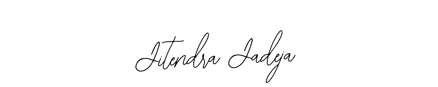 How to make Jitendra Jadeja name signature. Use Bearetta-2O07w style for creating short signs online. This is the latest handwritten sign. Jitendra Jadeja signature style 12 images and pictures png
