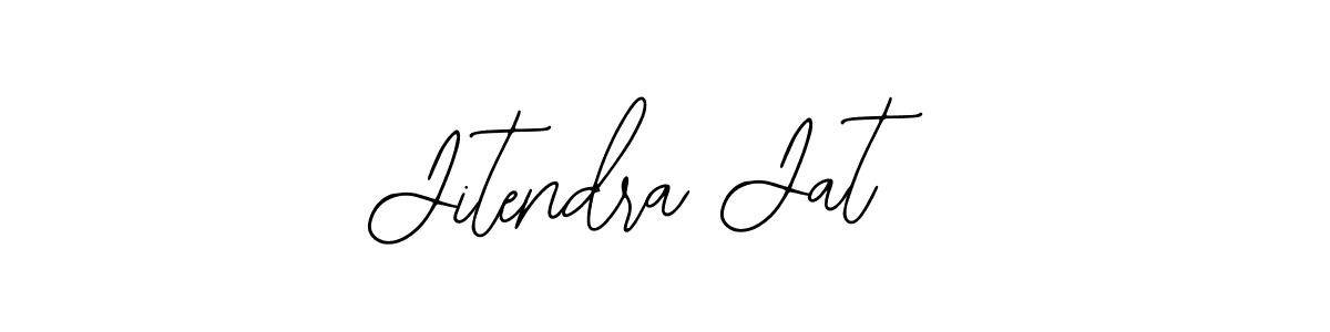 How to make Jitendra Jat name signature. Use Bearetta-2O07w style for creating short signs online. This is the latest handwritten sign. Jitendra Jat signature style 12 images and pictures png