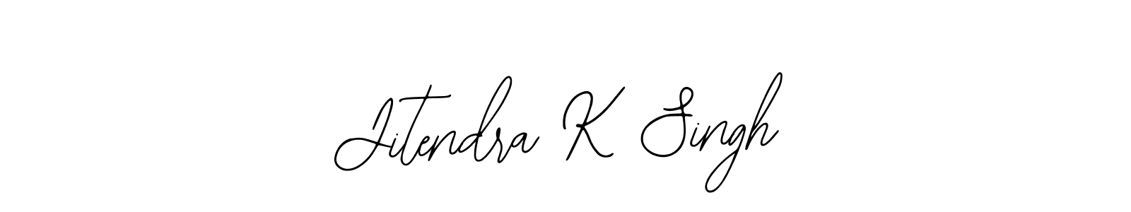 The best way (Bearetta-2O07w) to make a short signature is to pick only two or three words in your name. The name Jitendra K Singh include a total of six letters. For converting this name. Jitendra K Singh signature style 12 images and pictures png