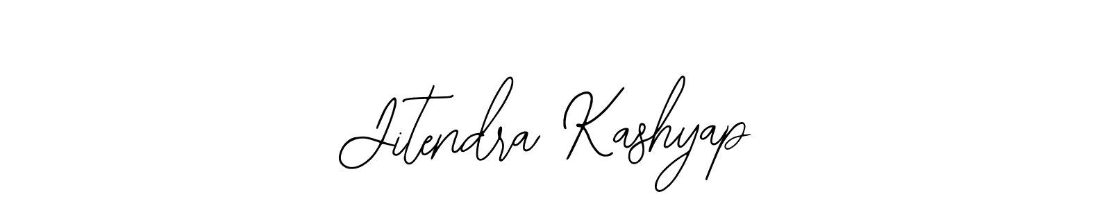 How to make Jitendra Kashyap name signature. Use Bearetta-2O07w style for creating short signs online. This is the latest handwritten sign. Jitendra Kashyap signature style 12 images and pictures png