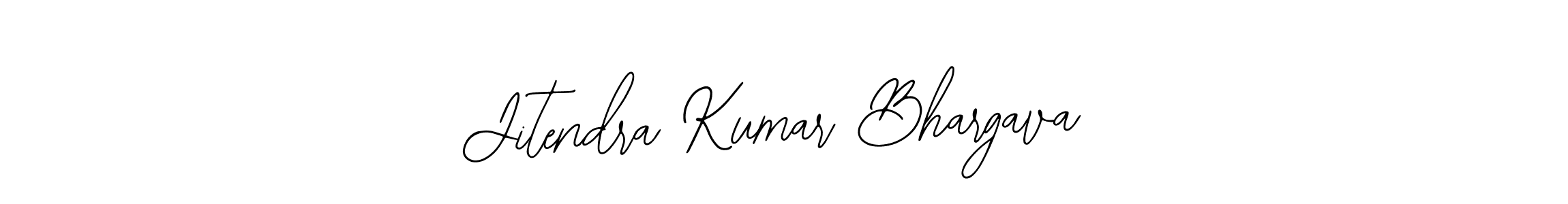 How to make Jitendra Kumar Bhargava name signature. Use Bearetta-2O07w style for creating short signs online. This is the latest handwritten sign. Jitendra Kumar Bhargava signature style 12 images and pictures png