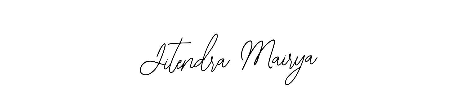 Bearetta-2O07w is a professional signature style that is perfect for those who want to add a touch of class to their signature. It is also a great choice for those who want to make their signature more unique. Get Jitendra Mairya name to fancy signature for free. Jitendra Mairya signature style 12 images and pictures png
