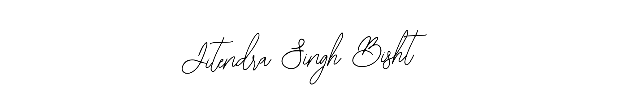 How to make Jitendra Singh Bisht name signature. Use Bearetta-2O07w style for creating short signs online. This is the latest handwritten sign. Jitendra Singh Bisht signature style 12 images and pictures png