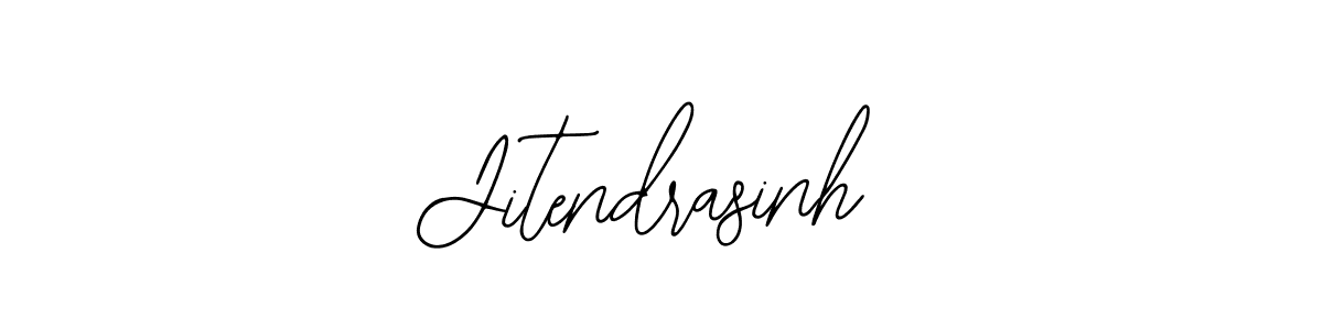 How to make Jitendrasinh name signature. Use Bearetta-2O07w style for creating short signs online. This is the latest handwritten sign. Jitendrasinh signature style 12 images and pictures png