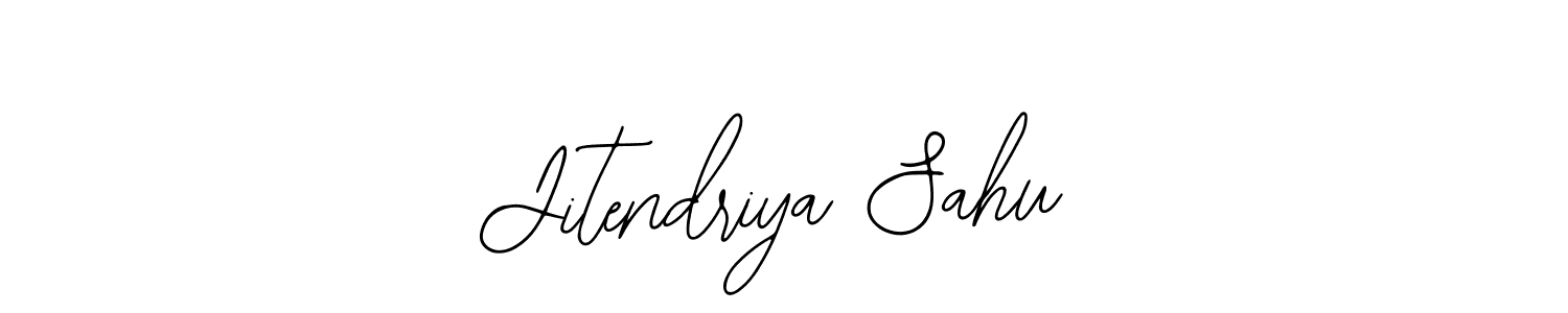How to make Jitendriya Sahu name signature. Use Bearetta-2O07w style for creating short signs online. This is the latest handwritten sign. Jitendriya Sahu signature style 12 images and pictures png