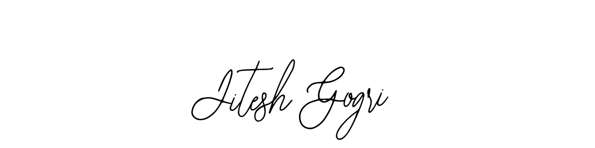 Use a signature maker to create a handwritten signature online. With this signature software, you can design (Bearetta-2O07w) your own signature for name Jitesh Gogri. Jitesh Gogri signature style 12 images and pictures png