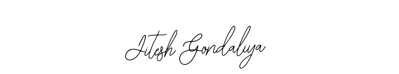 Design your own signature with our free online signature maker. With this signature software, you can create a handwritten (Bearetta-2O07w) signature for name Jitesh Gondaliya. Jitesh Gondaliya signature style 12 images and pictures png