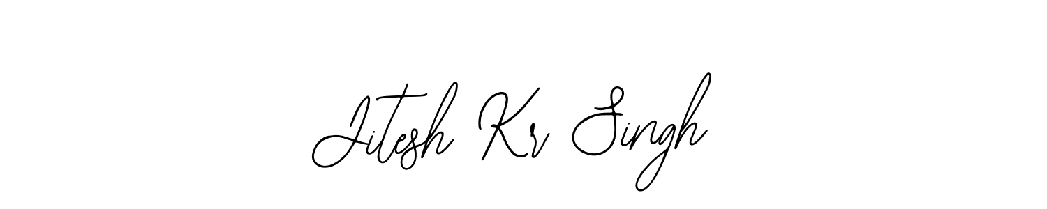 Similarly Bearetta-2O07w is the best handwritten signature design. Signature creator online .You can use it as an online autograph creator for name Jitesh Kr Singh. Jitesh Kr Singh signature style 12 images and pictures png