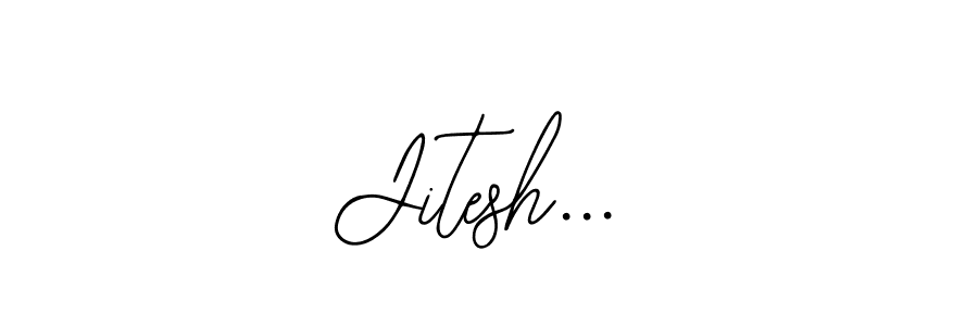 Bearetta-2O07w is a professional signature style that is perfect for those who want to add a touch of class to their signature. It is also a great choice for those who want to make their signature more unique. Get Jitesh... name to fancy signature for free. Jitesh... signature style 12 images and pictures png